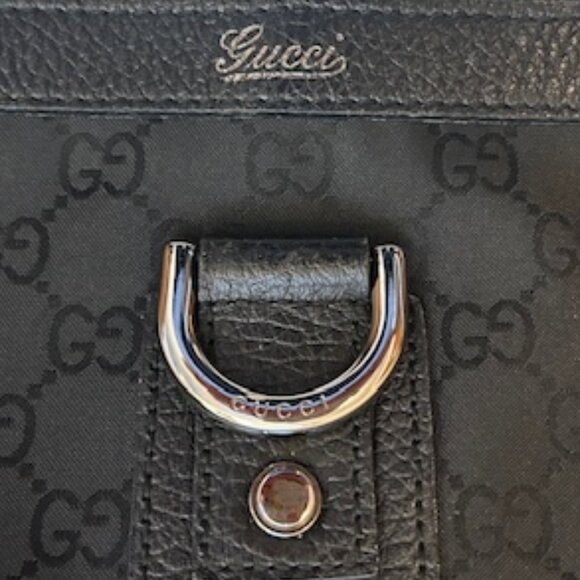 Gucci Black Tote Bag Signature monogram *READ - Picture 6 of 12